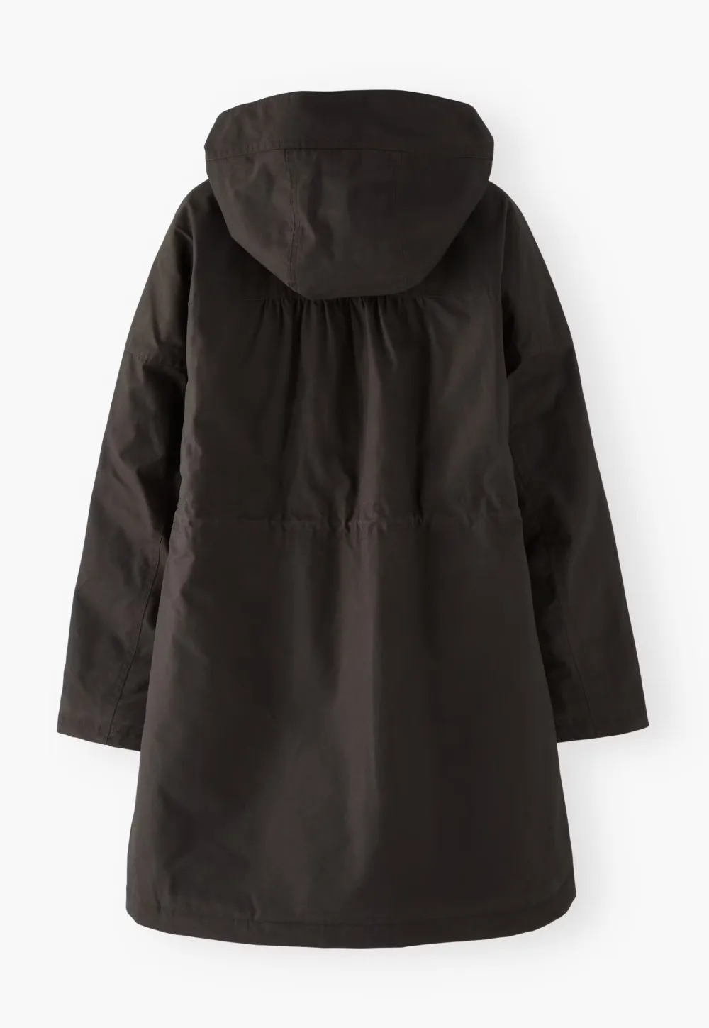 Parka coat
Coated cotton