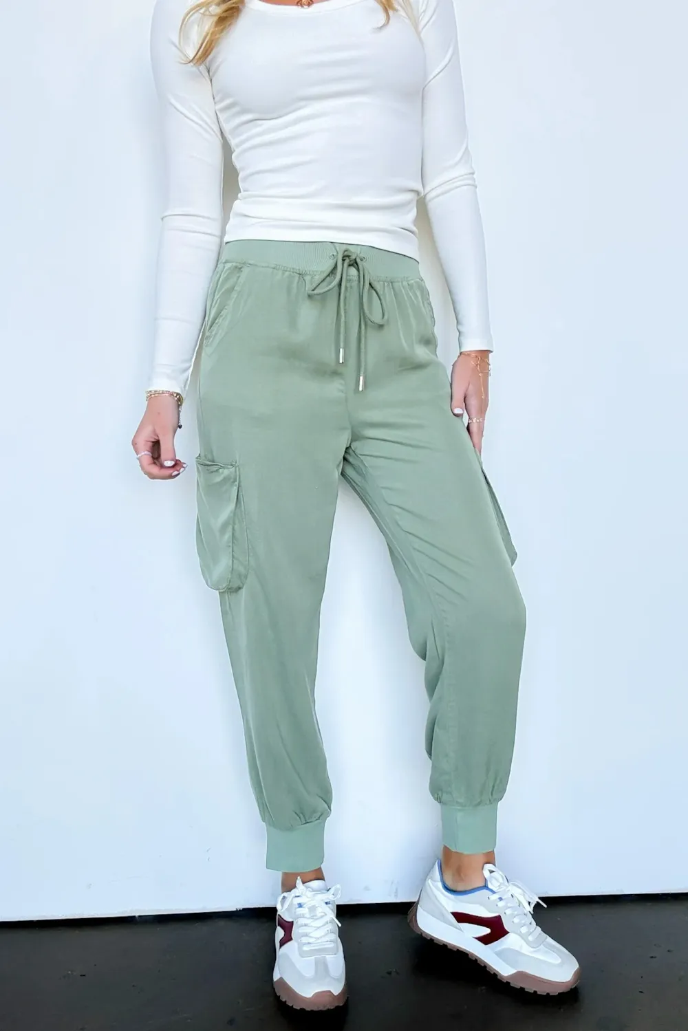 High Rise Cargo Joggers