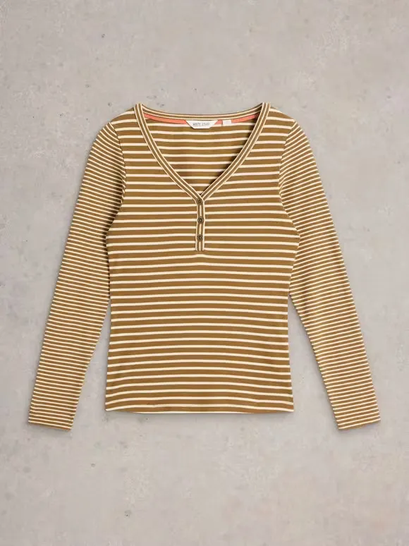 HALLEY RIB STRIPE HENLEY