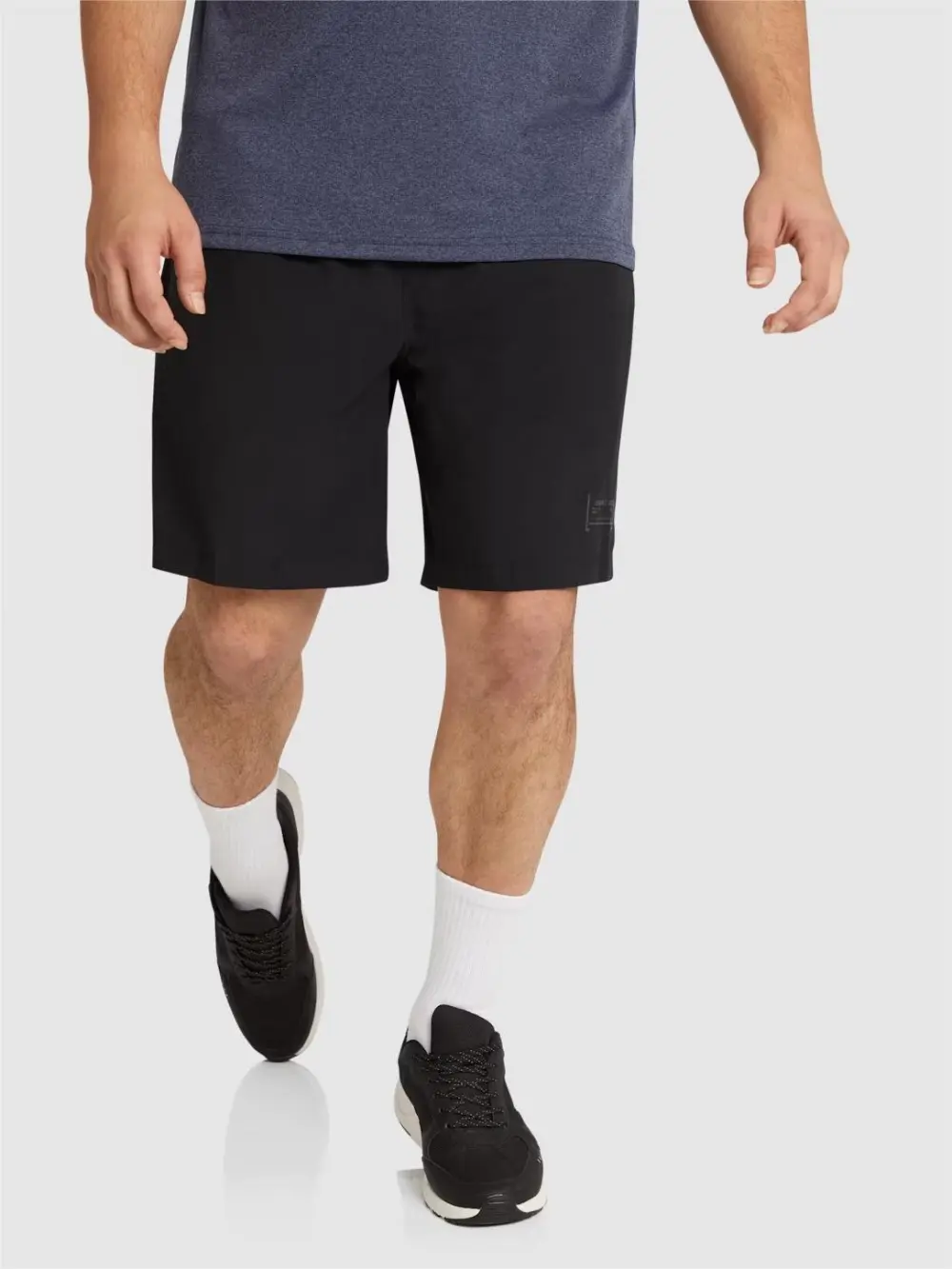 BLACK ACTIVE WOVEN STRETCH SHORT