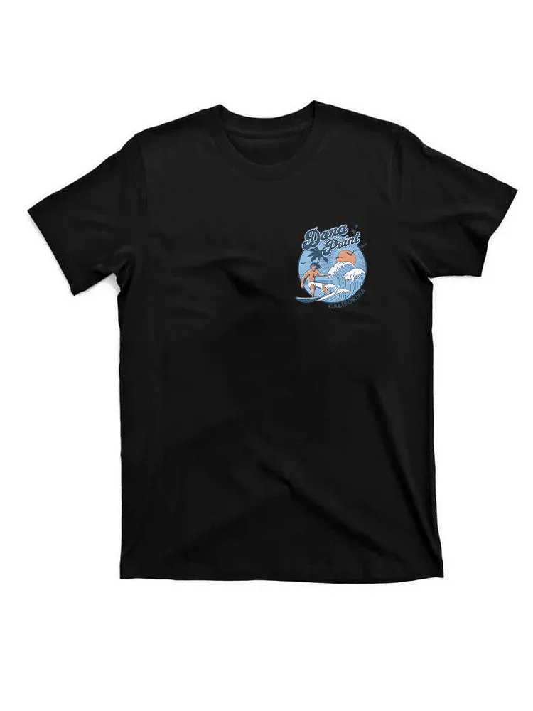 1970S Vintage Surfing Dana Point, California Retro Sunset // Old School Surfer // Surf California T-Shirt