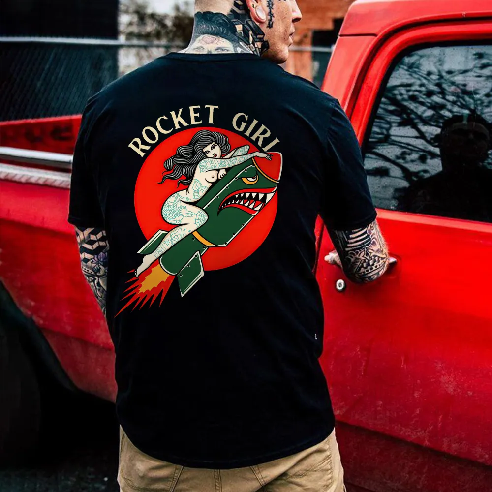 Rocket Giri Printed Men's T-shirt