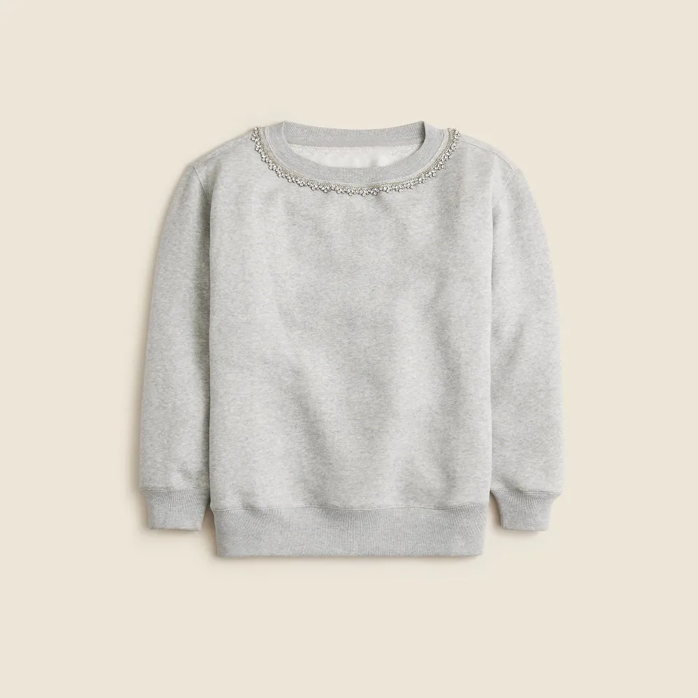 Heritage fleece crewneck sweatshirt with embellishments