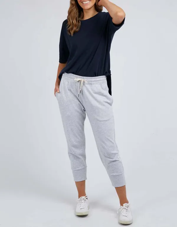 3/4 Brunch Pants - Grey Marle