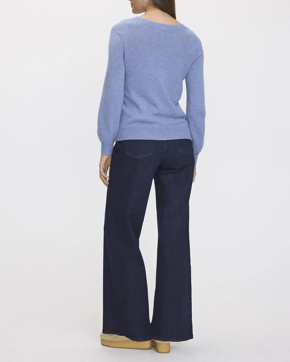 Cashmere-Blend Boat-Neck Sweater