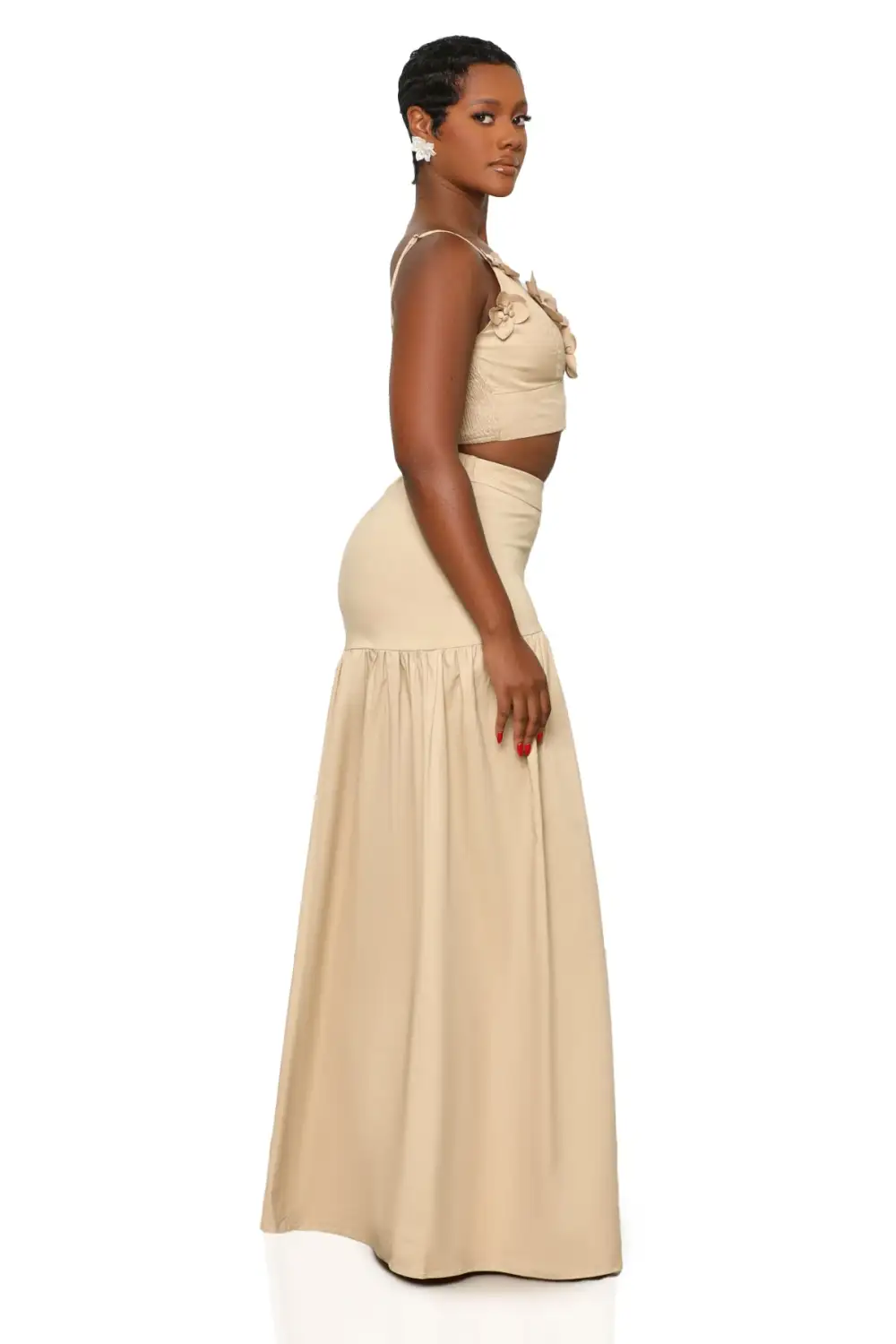 Flower Child Skirt Set (Tan)