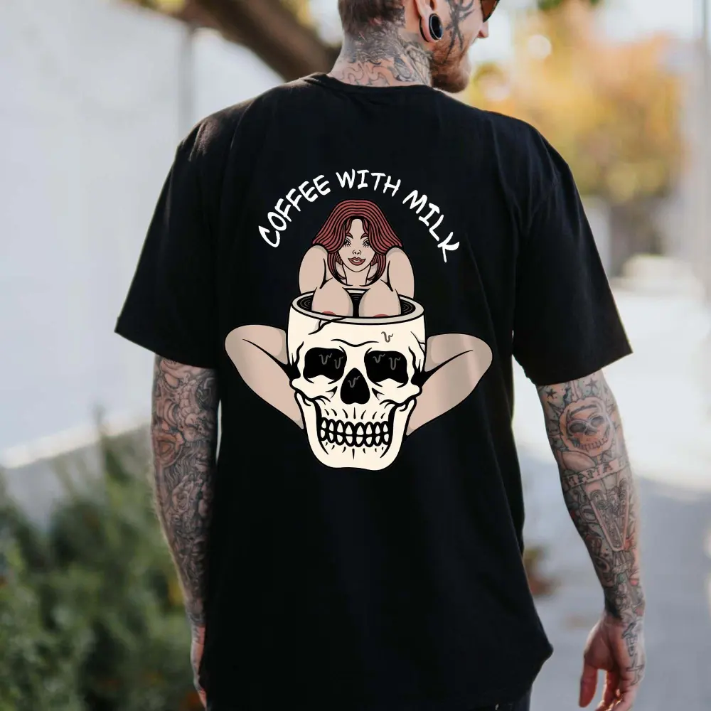 Coffee With Milk Printed Men's T-shirt