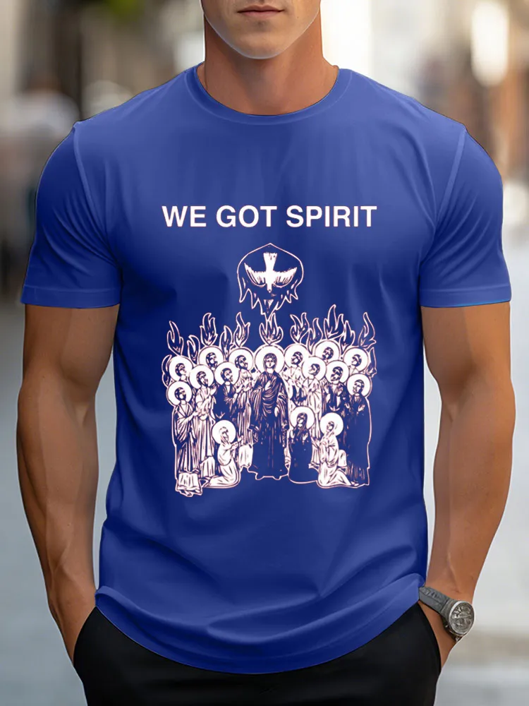 Men'S We Got Spirit Pure Cotton Short-Sleeved T-Shirt