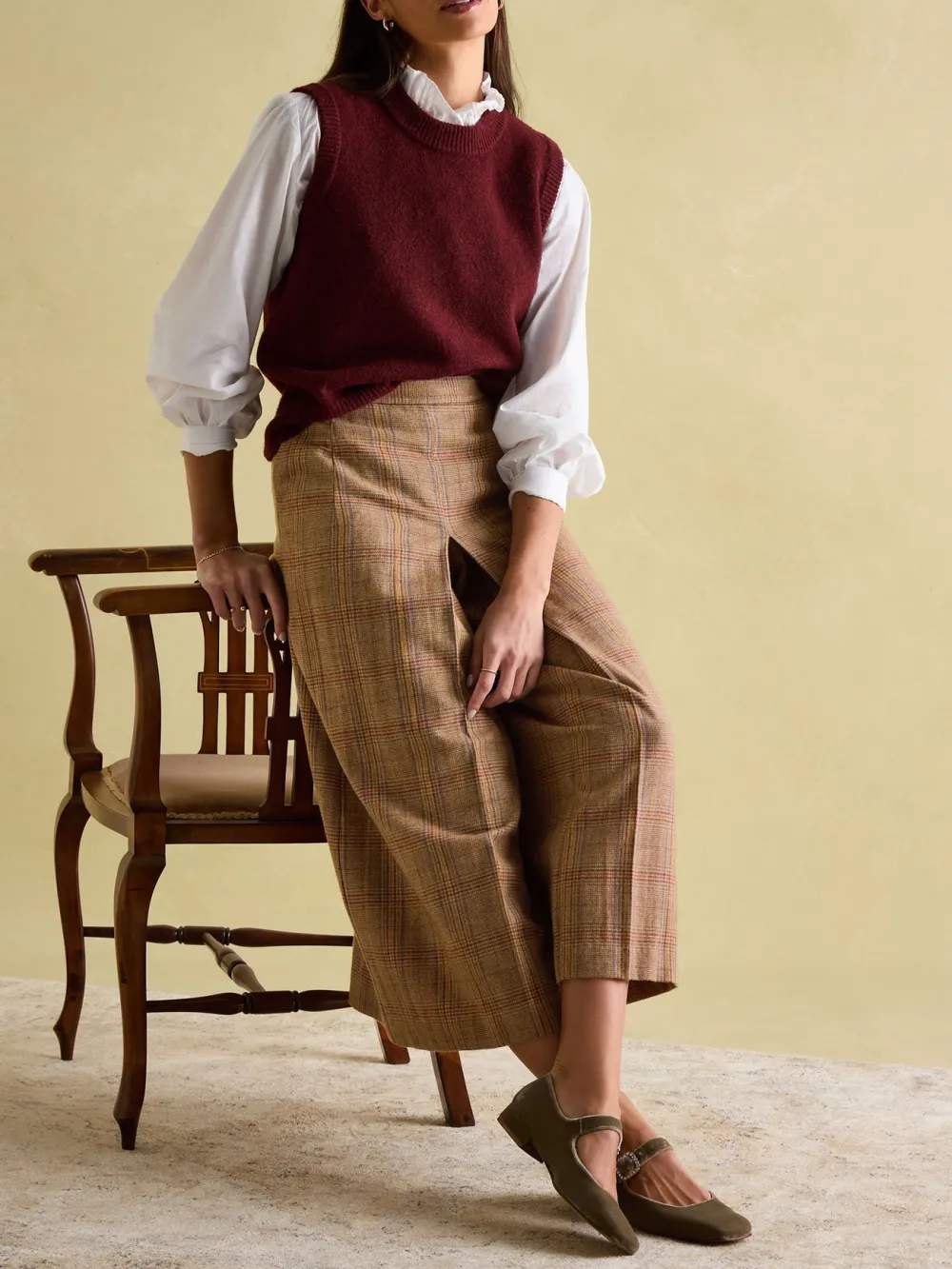 Foxley Check Tweed Culottes