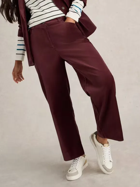 Belle Cropped Velvet Trouser