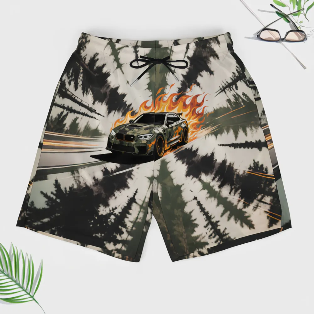 Flying Spur Sports Car Fashionable Sports Beach Shorts