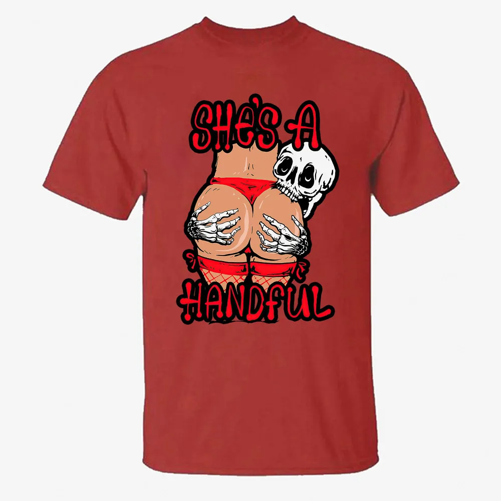 She's A Handful Printed Men's T-shirt