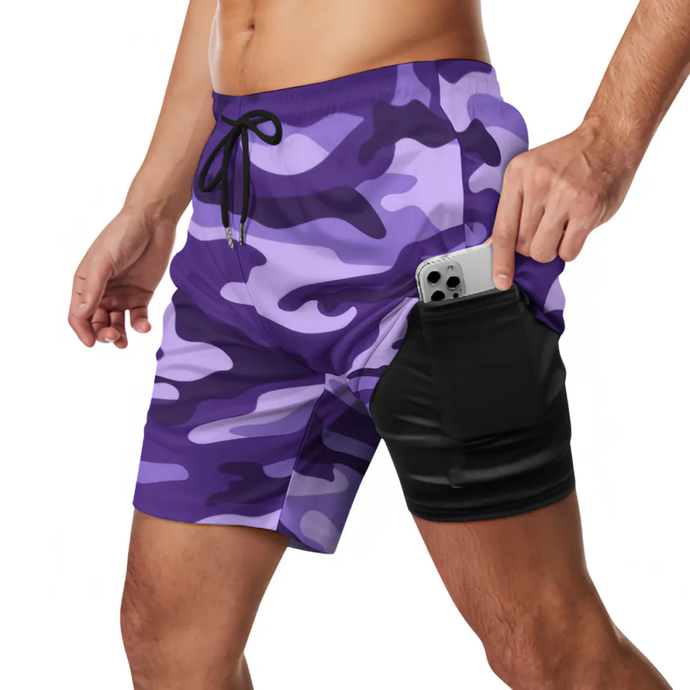 Various Colors Camouflage Sports Beach Shorts