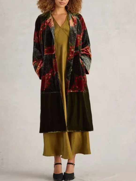 Freya Velvet Duster Coat