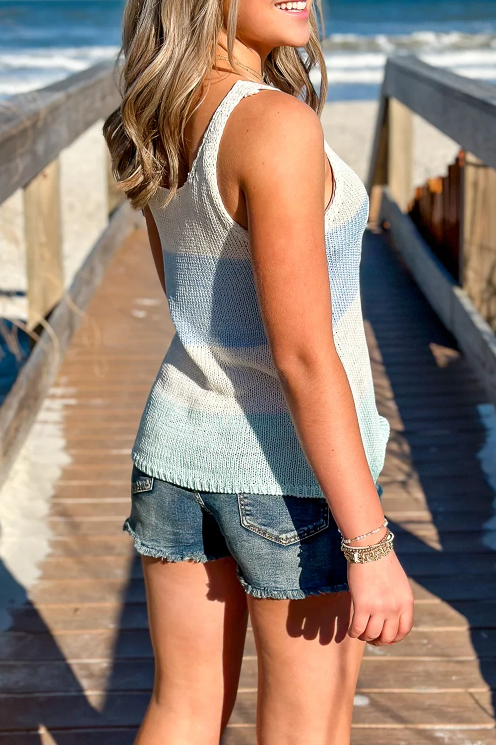 Knitted Beach Vacation Sleeveless Top