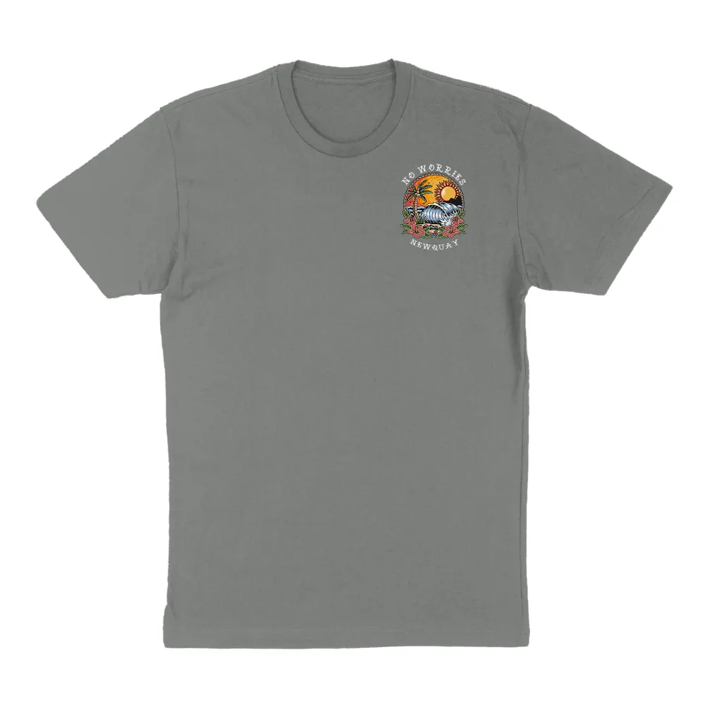 Pure Cotton Round-Neck Short-Sleeved Beach Tattoo T-Shirt