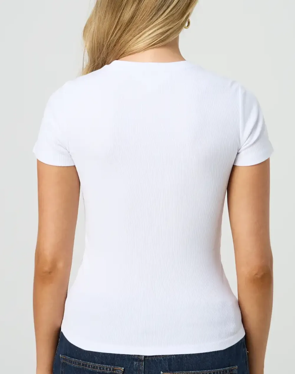 Ribbed Longline Tee