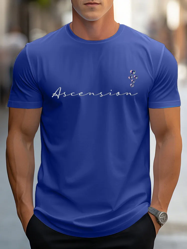 Men'S Ascension Round-Neck Short-Sleeved T-Shirt