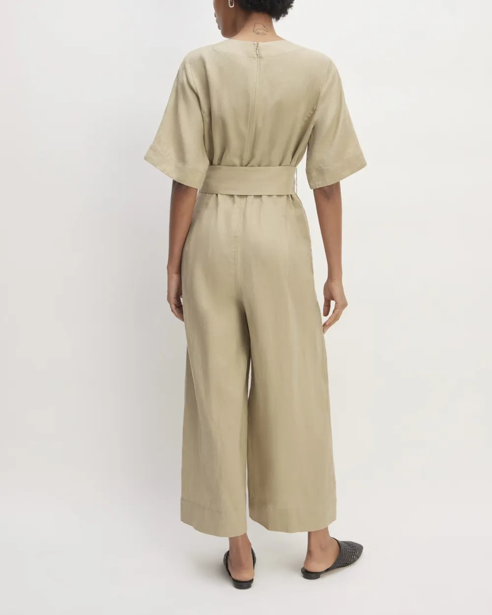 The Wrap Jumpsuit in Linen