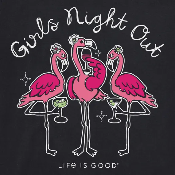 Women's Night Out Flamingo Short Sleeve T-shirts