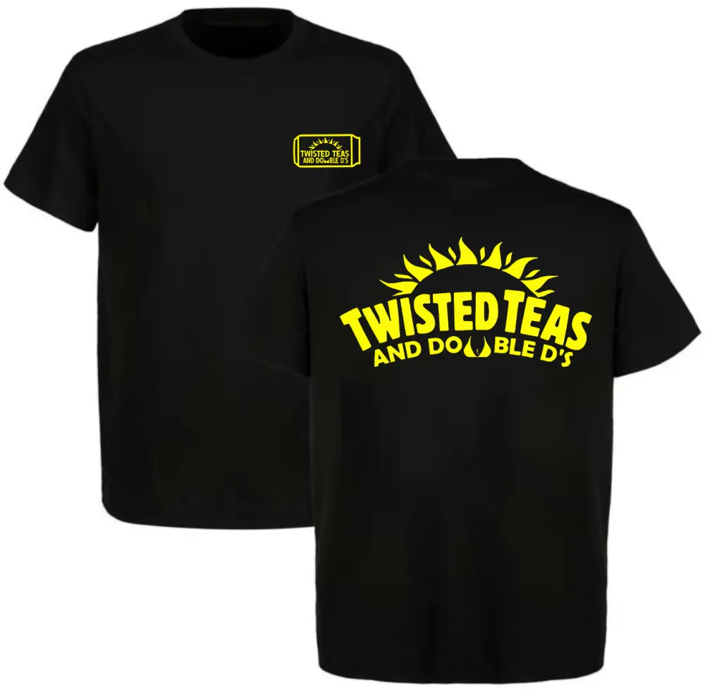 Twisted Tea and Double D Printed Unisex T-shirt