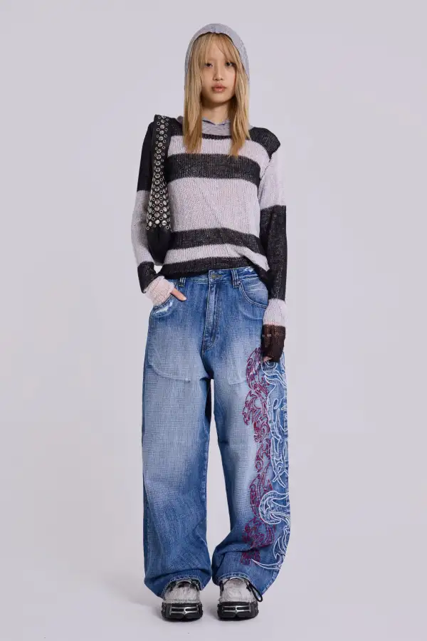 Layered Tribal XL Colossus Jeans