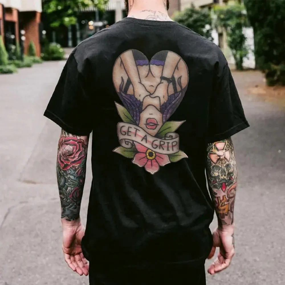 Get A Grip Print Men's T-shirt