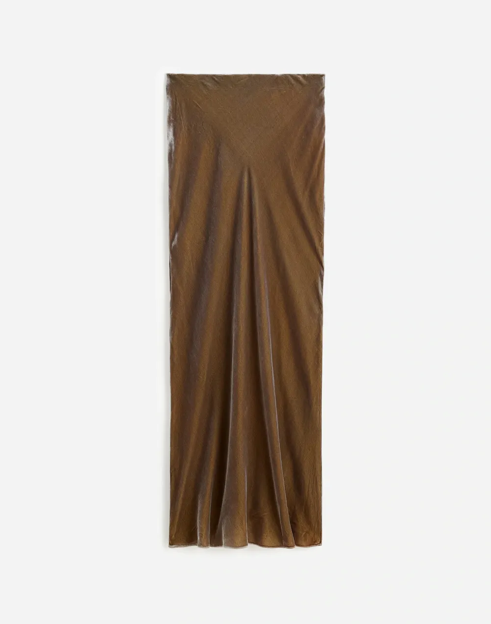 Velvet Maxi Slip Skirt