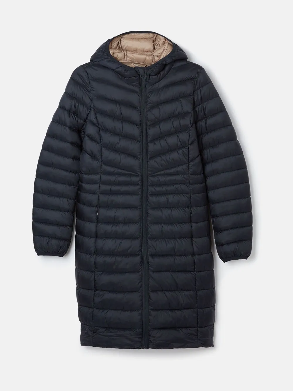 Kenley Navy Showerproof Long Padded Coat