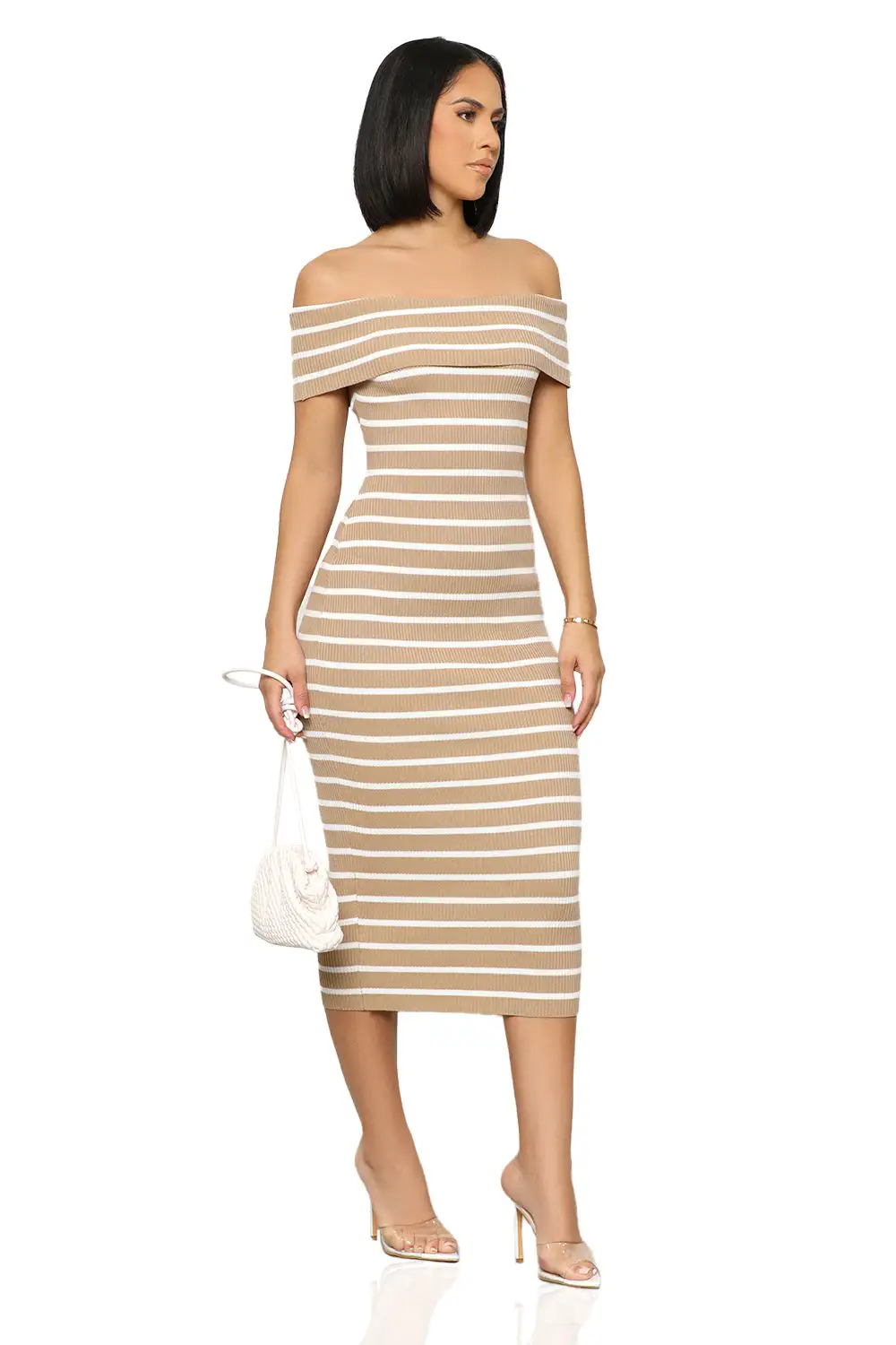 Earn Stripes Midi Dress