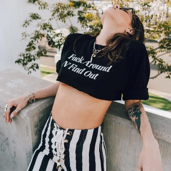 Fuck Around N' Find Out Print Women's T-shirt