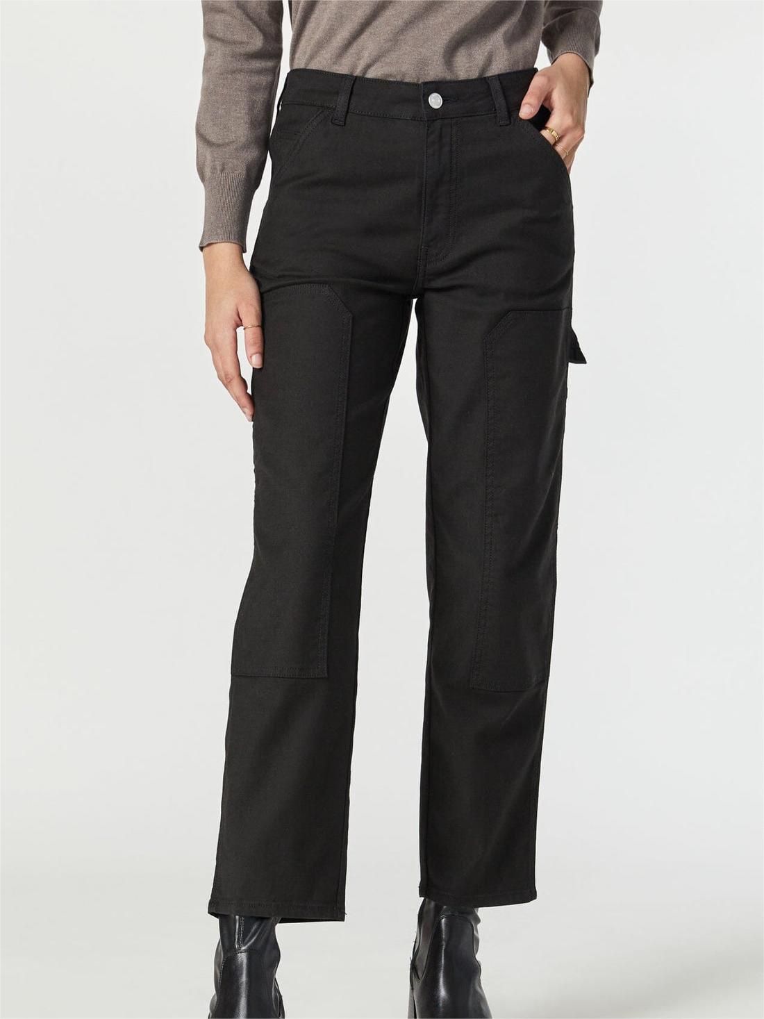 Luisa Straight Leg Black Pants