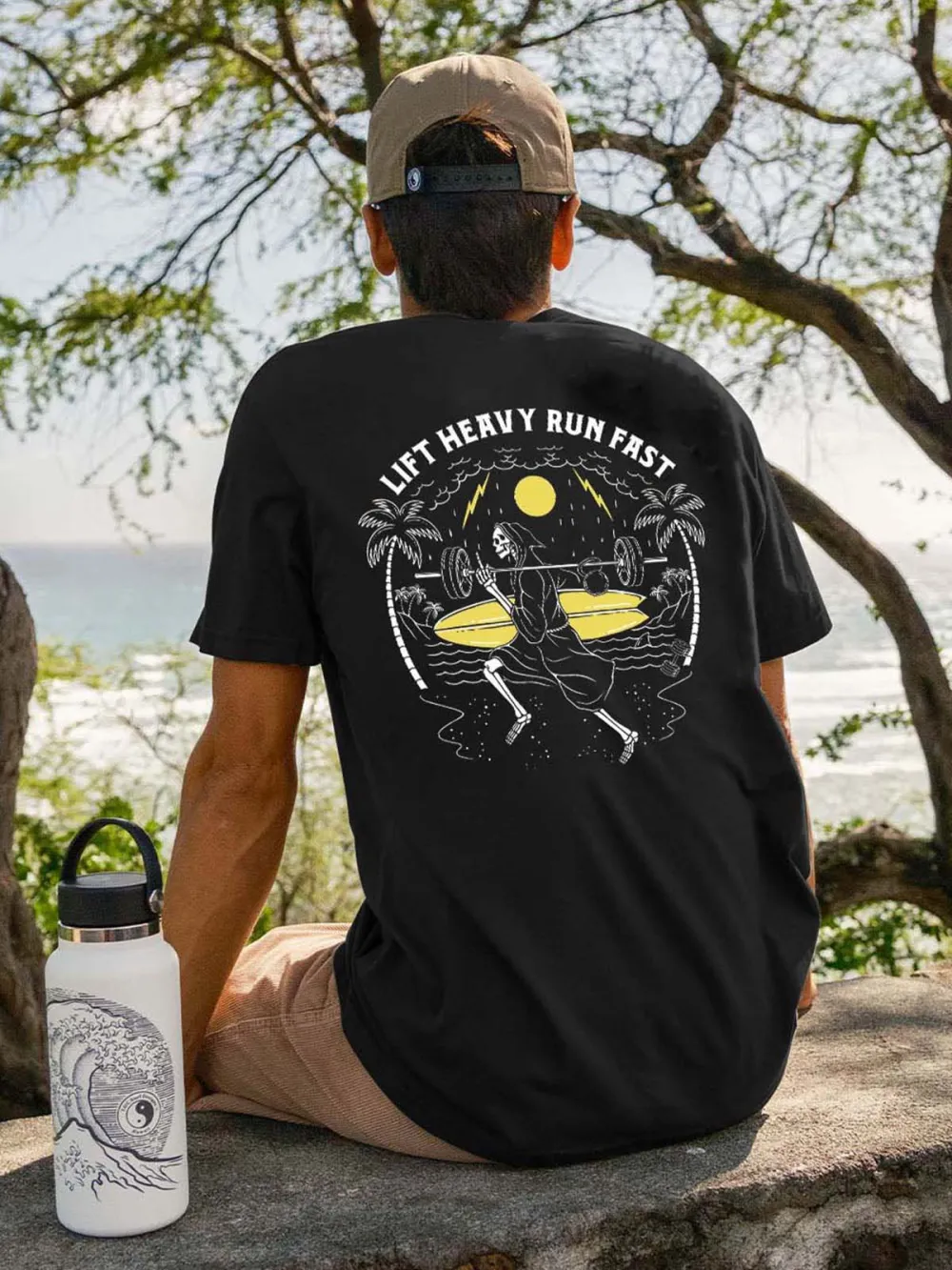 Lift Heavy Run Fast Printed Men's T-shirt