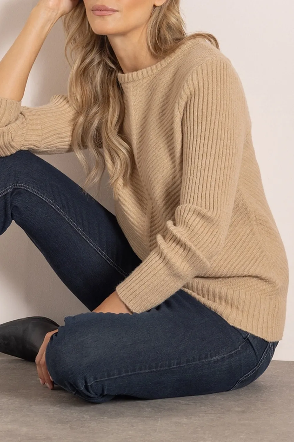 Ribbed Long Sleeve Jumper