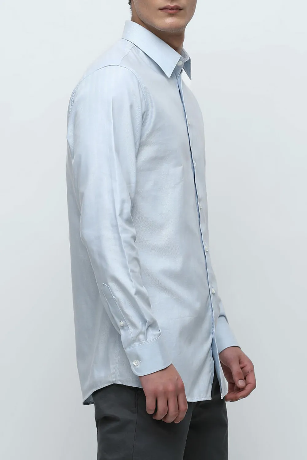 White Formal Full Sleeves Shirt