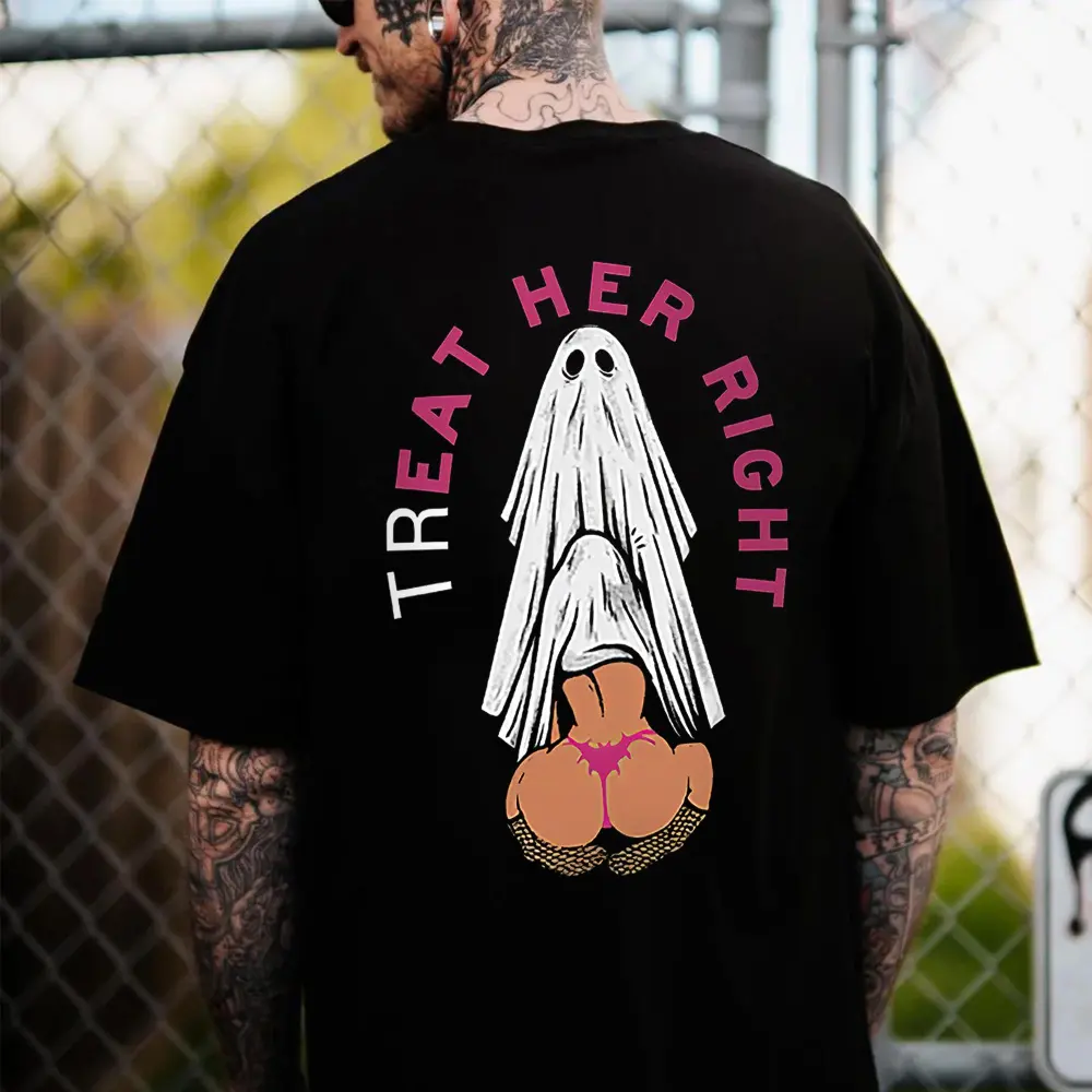Treat Her Right Printed Men's T-shirt