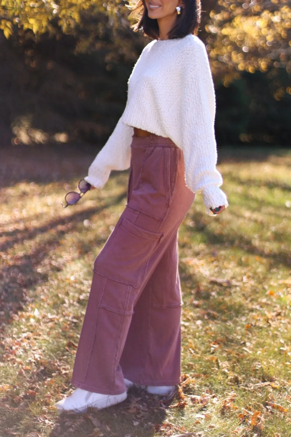 Comfy Casual Wide Leg Cargo Pants