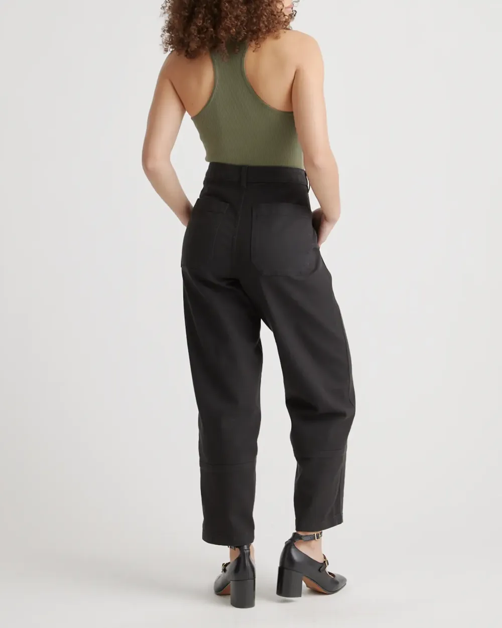 Twill Barrel Cotton Pants