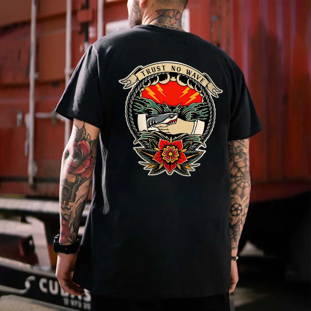 Trust No Wave Printed Men's T-shirt