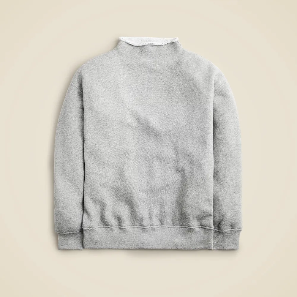 Cotton Terry Rollneck Sweatshirt