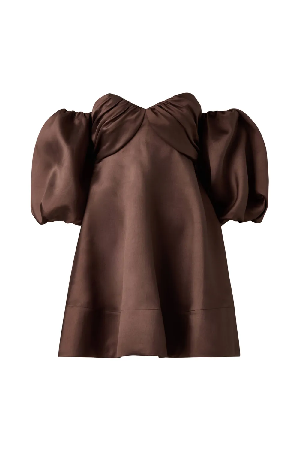 Off Shoulder Puff Sleeve Mini Dress