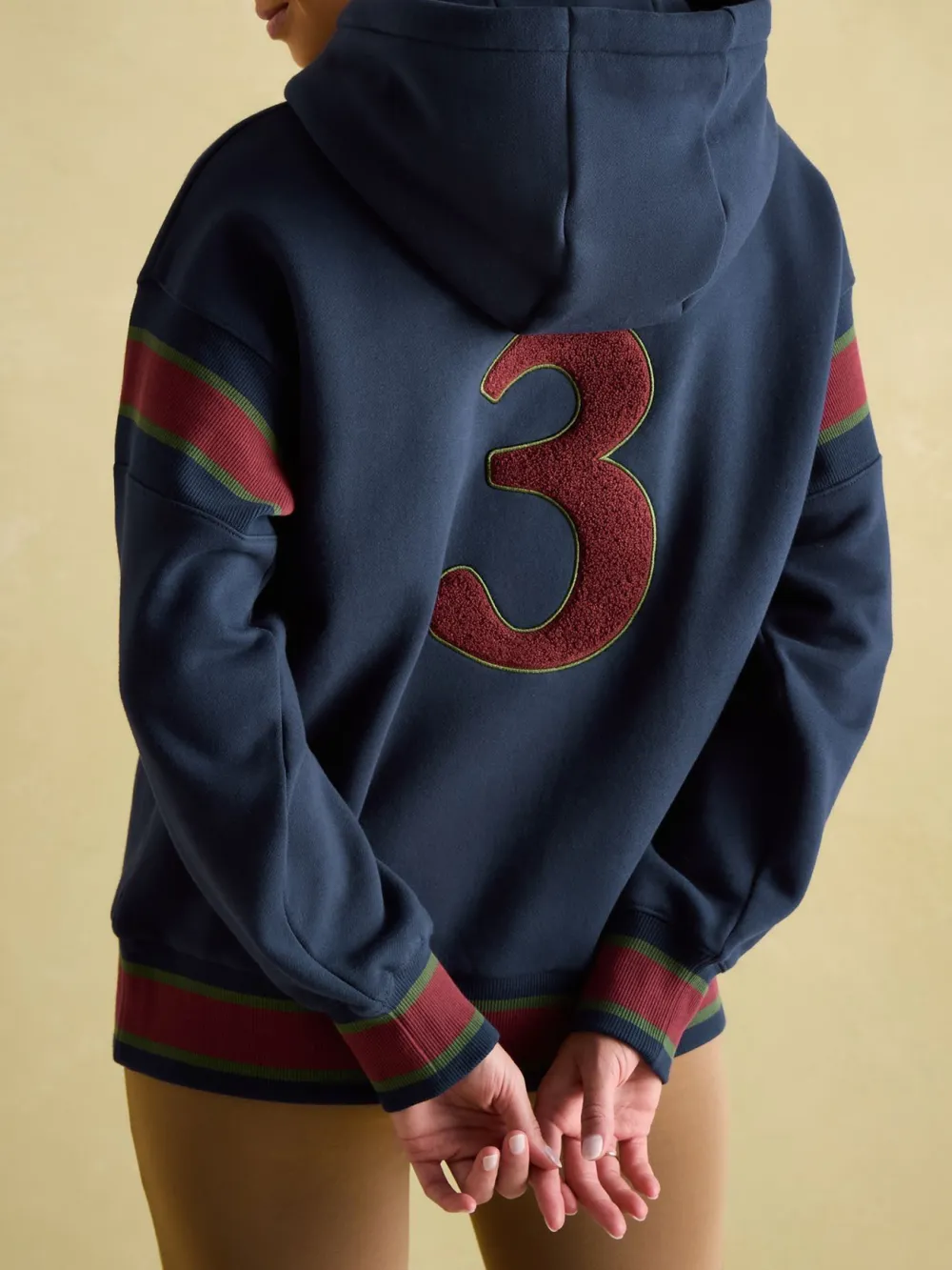 Newham Navy blue Embellished Hoodie