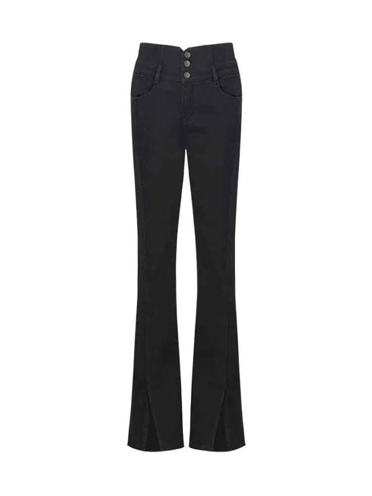 High-Waisted Slight Flared Women Jeans