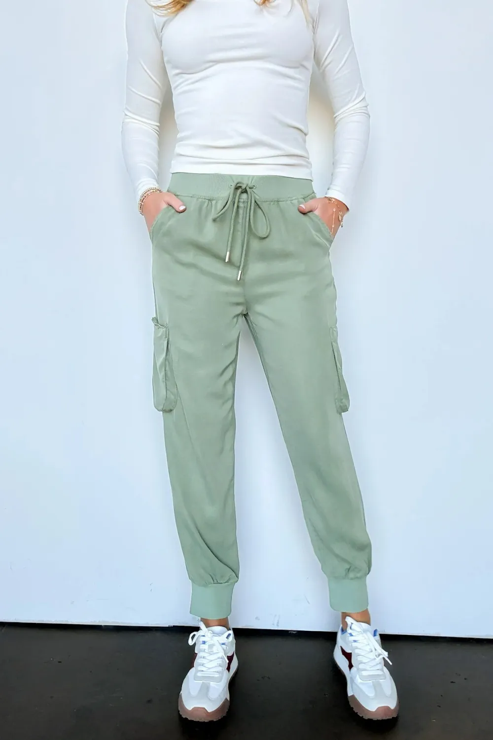 High Rise Cargo Joggers