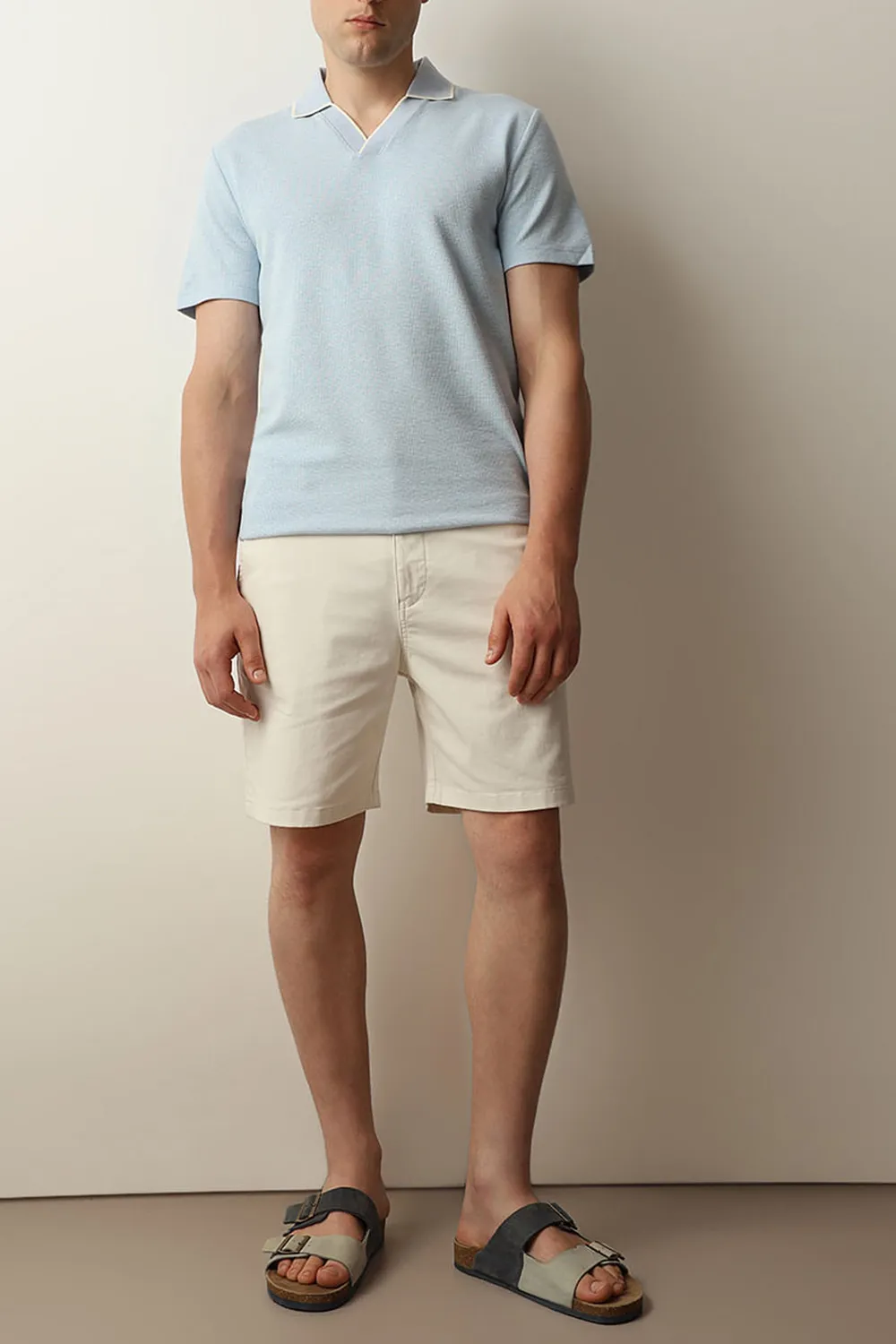 Olive Mid Rise Chino Shorts