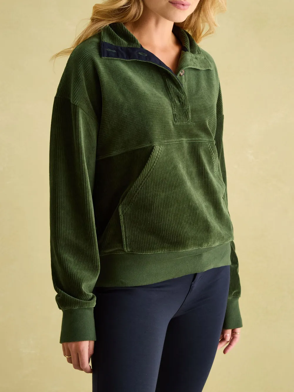 Renee Green Corduroy Sweatshirt