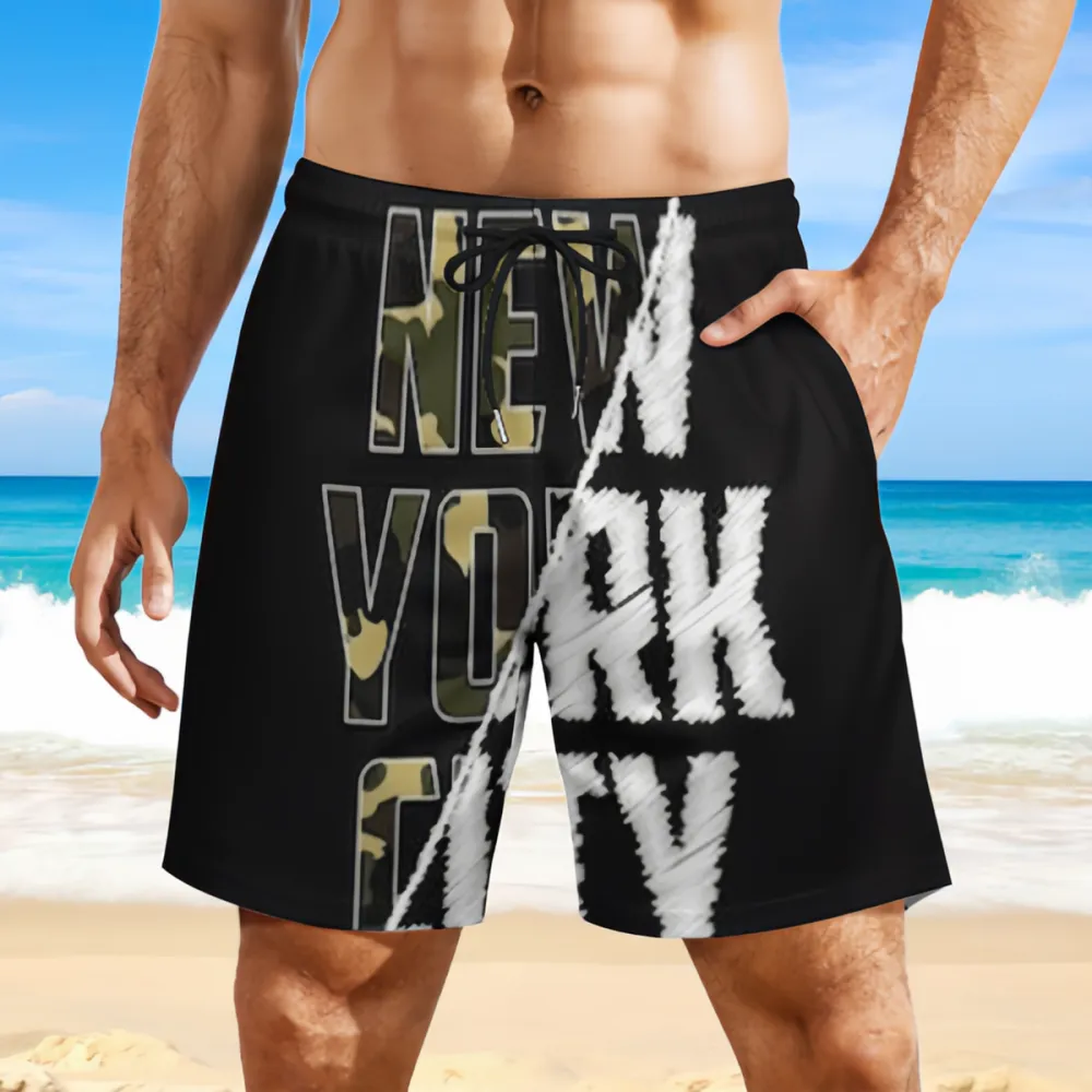 NEW YORK CITY Fashionable Camouflage Sports Beach Shorts