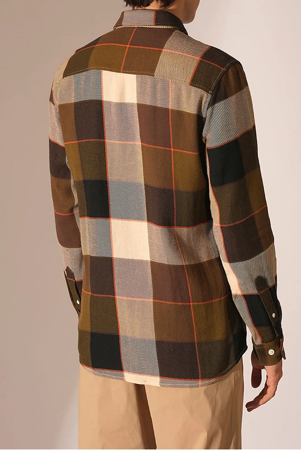 Green Check Cotton Shirt