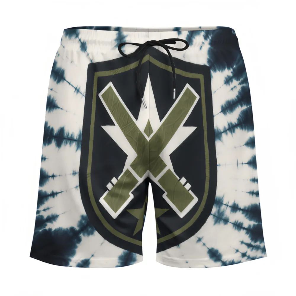 Cross Star Badge Fashion Sports Board Shorts