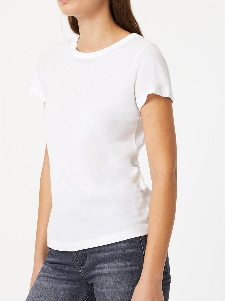 Slim Crew Neck White T-Shirt